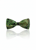 Ornate Emerald Green and Gold Mandala Men's Bow Tie