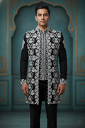 The Sterling Noir: Modern Indo-Western Set