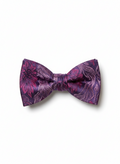 Exquisite Royal Purple Floral Brocade Pre-Tied Formal Bow Tie