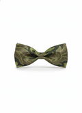 Luxury Olive Green and Bronze Baroque Men's Bow Tie