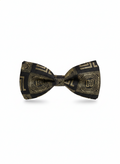 Luxury Black and Gold Greek Key Men's Bow Tie