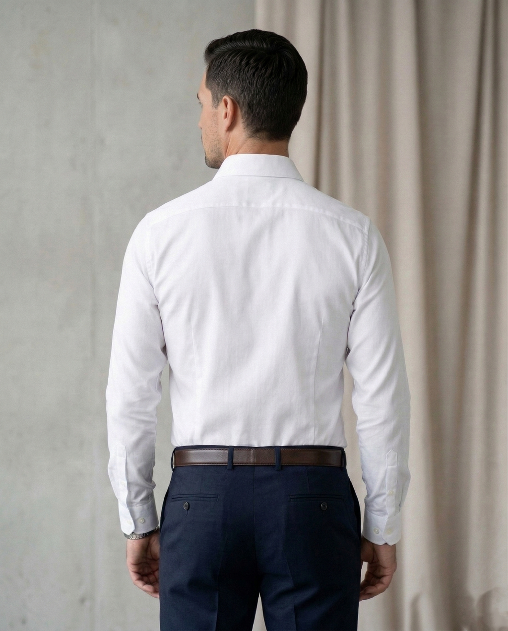 Men's Premium White Formal Shirt | Classic Slim Fit Office Wear Shirt | Cotton Blend Full Sleeve Business Shirt for Men