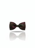 Artistic Burgundy Maroon and Olive Green Abstract Mandala Men's Bow Tie