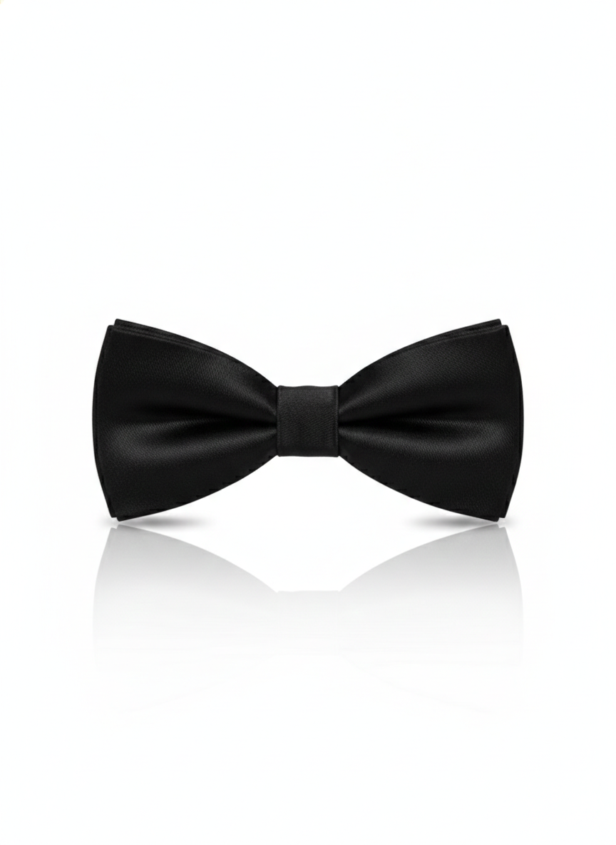 Luxury Navy Blue and Bronze Baroque Men's Bow Tie