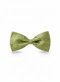 Luxury Sage Green and Gold Paisley Men's Bow Tie