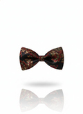 Luxury Crimson Red and Gold Baroque Men's Bow Tie