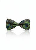Sophisticated Black Green And Blue Floral Paisley Men's Bow Tie