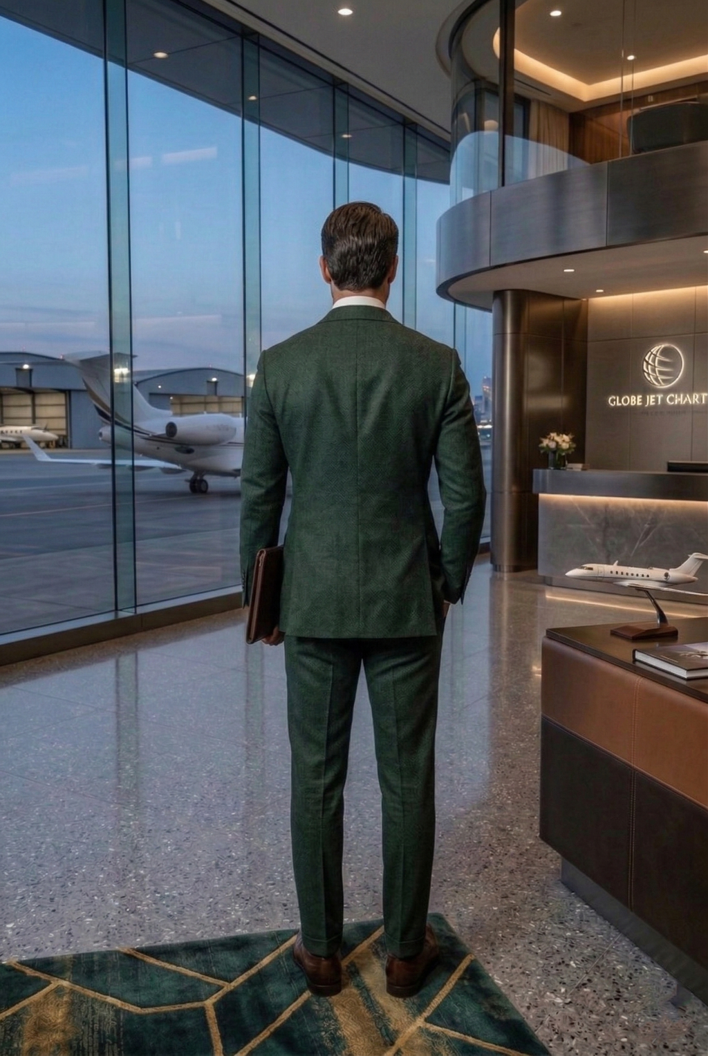 Men’s Elite Tailored Forest Green Business Suits