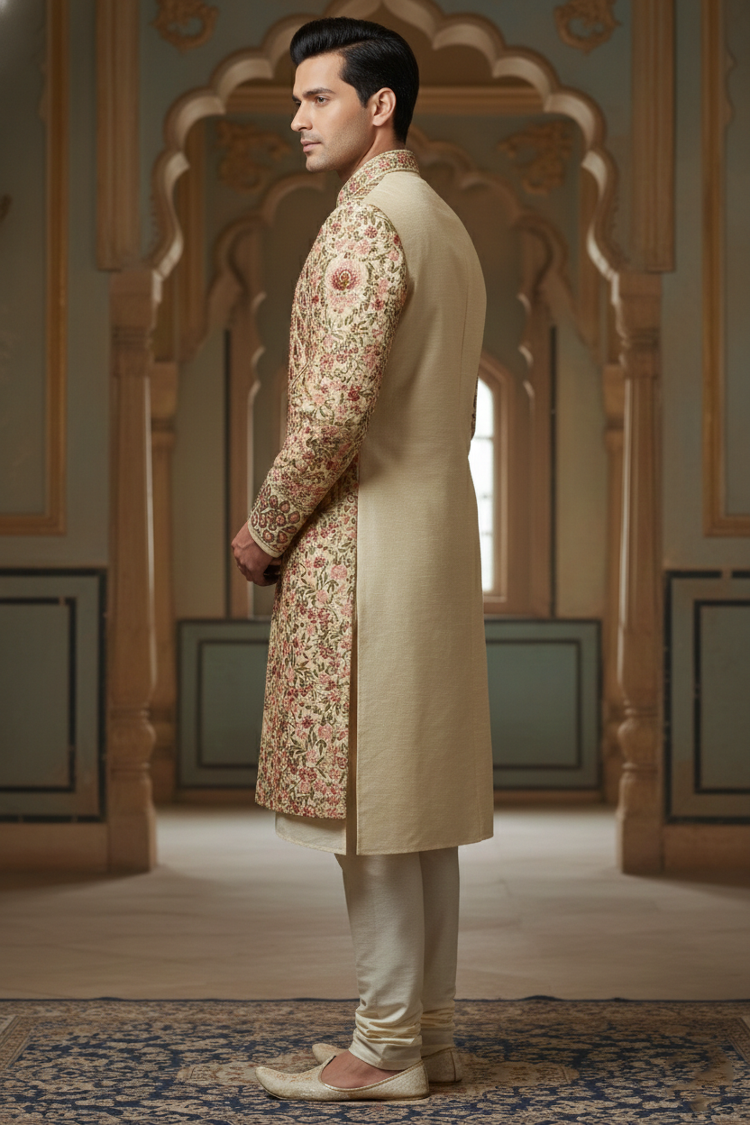 Elite Heritage Embroidered Designer Sherwani Collection