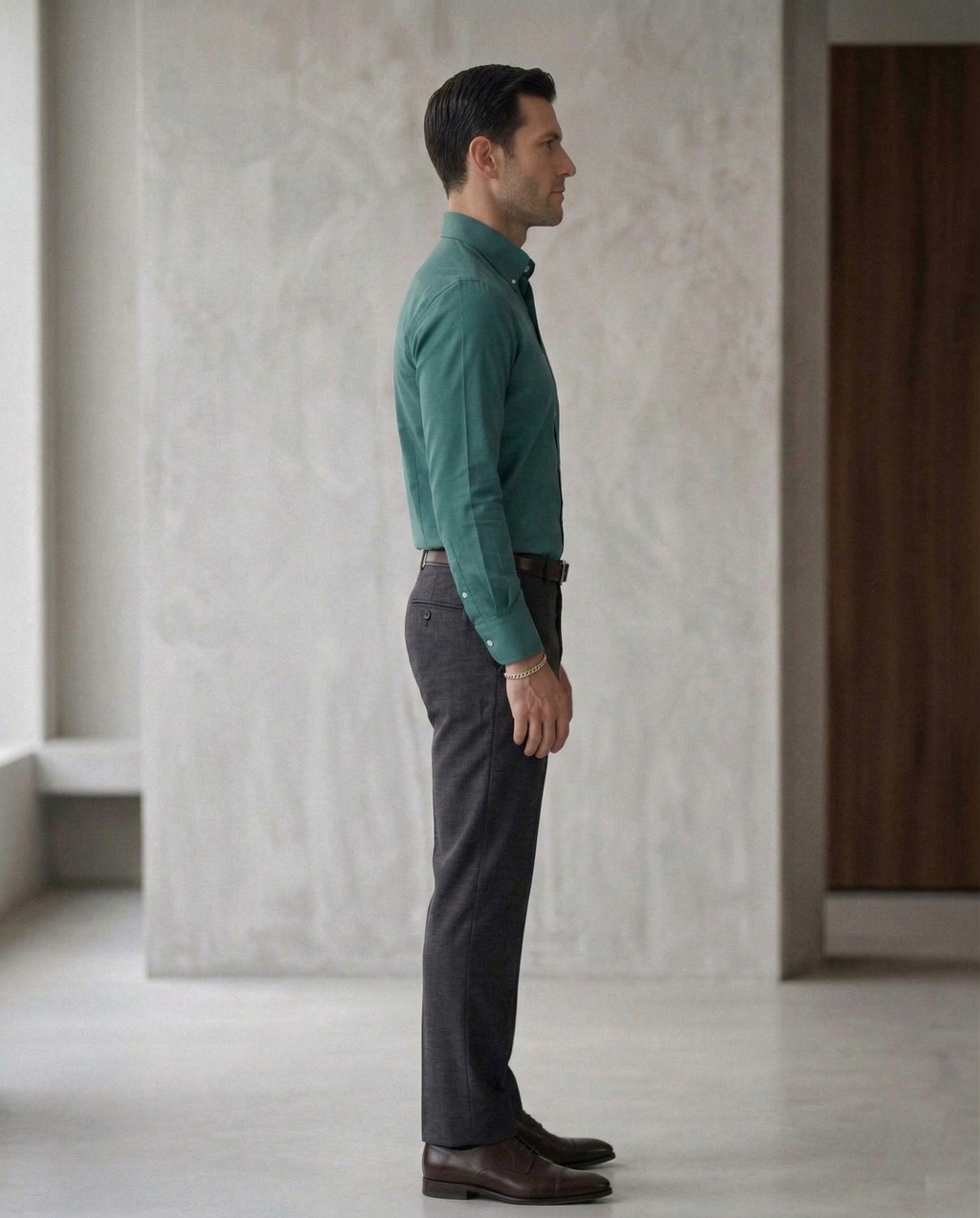 Men’s Teal Formal Shirt | Premium Slim Fit Full Sleeve Office Wear Shirt | Cotton Blend Business & Party Wear Shirt for Men