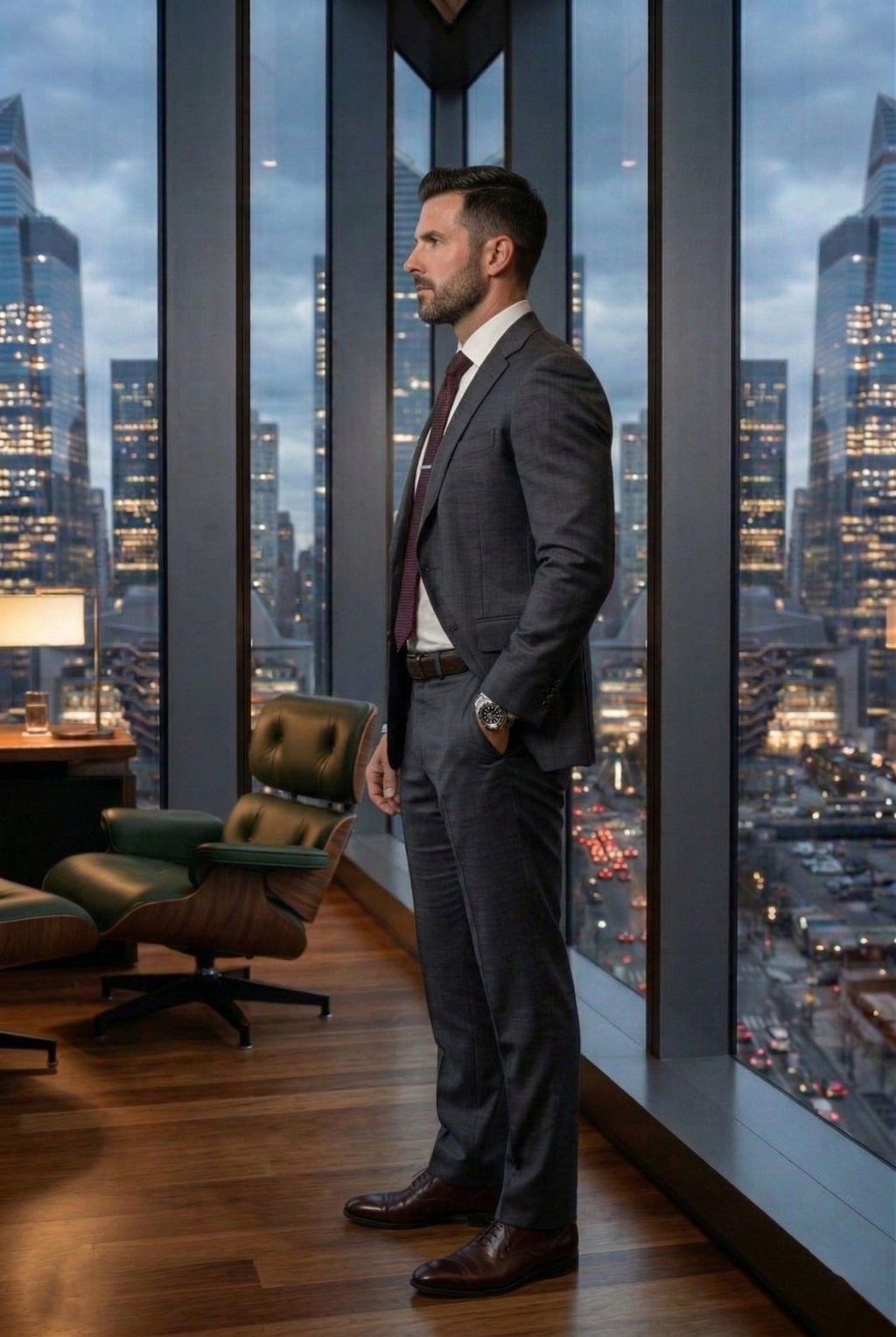 Graphite Grey Executive Business Suit – Sleek Modern Fit