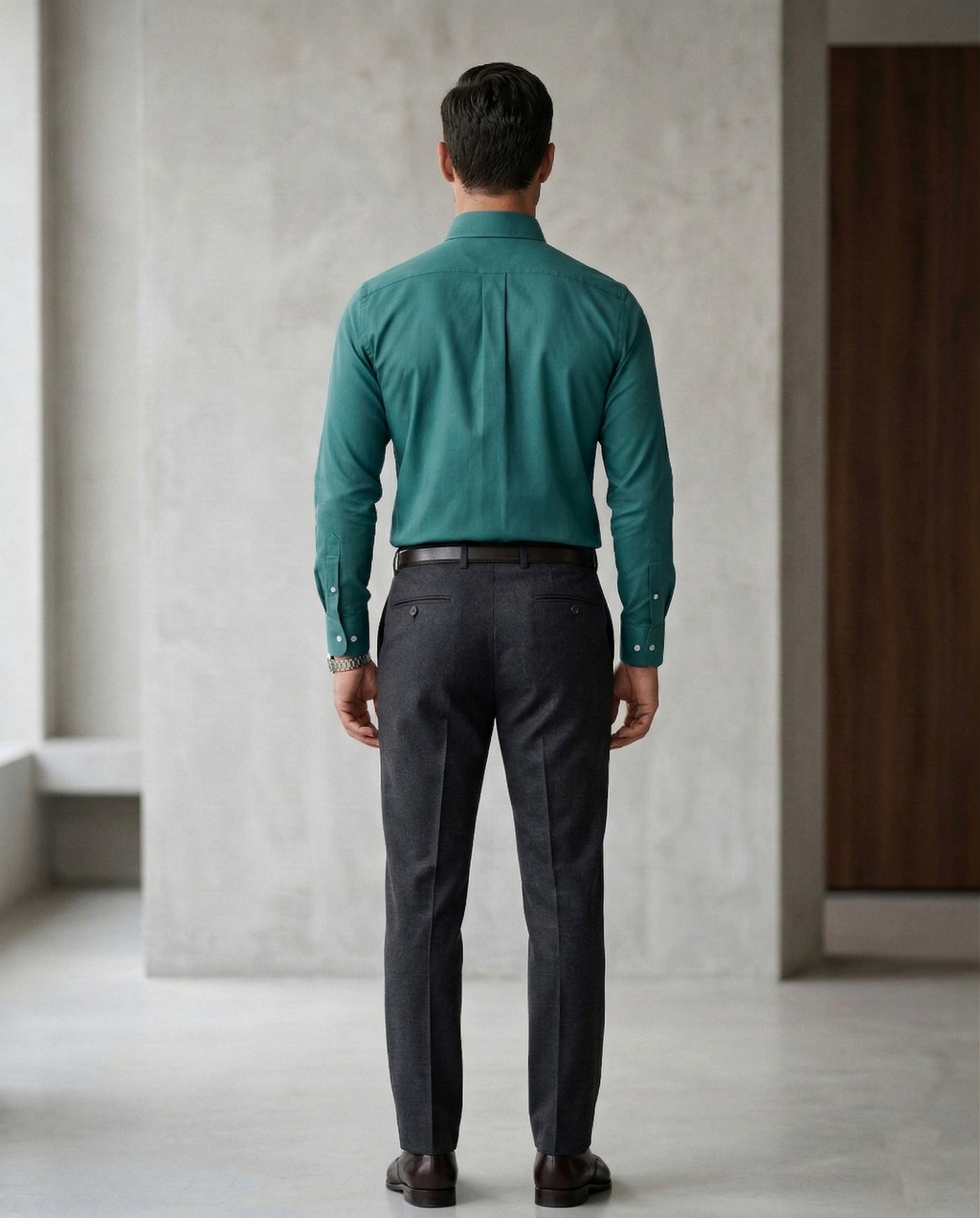 Men’s Teal Formal Shirt | Premium Slim Fit Full Sleeve Office Wear Shirt | Cotton Blend Business & Party Wear Shirt for Men