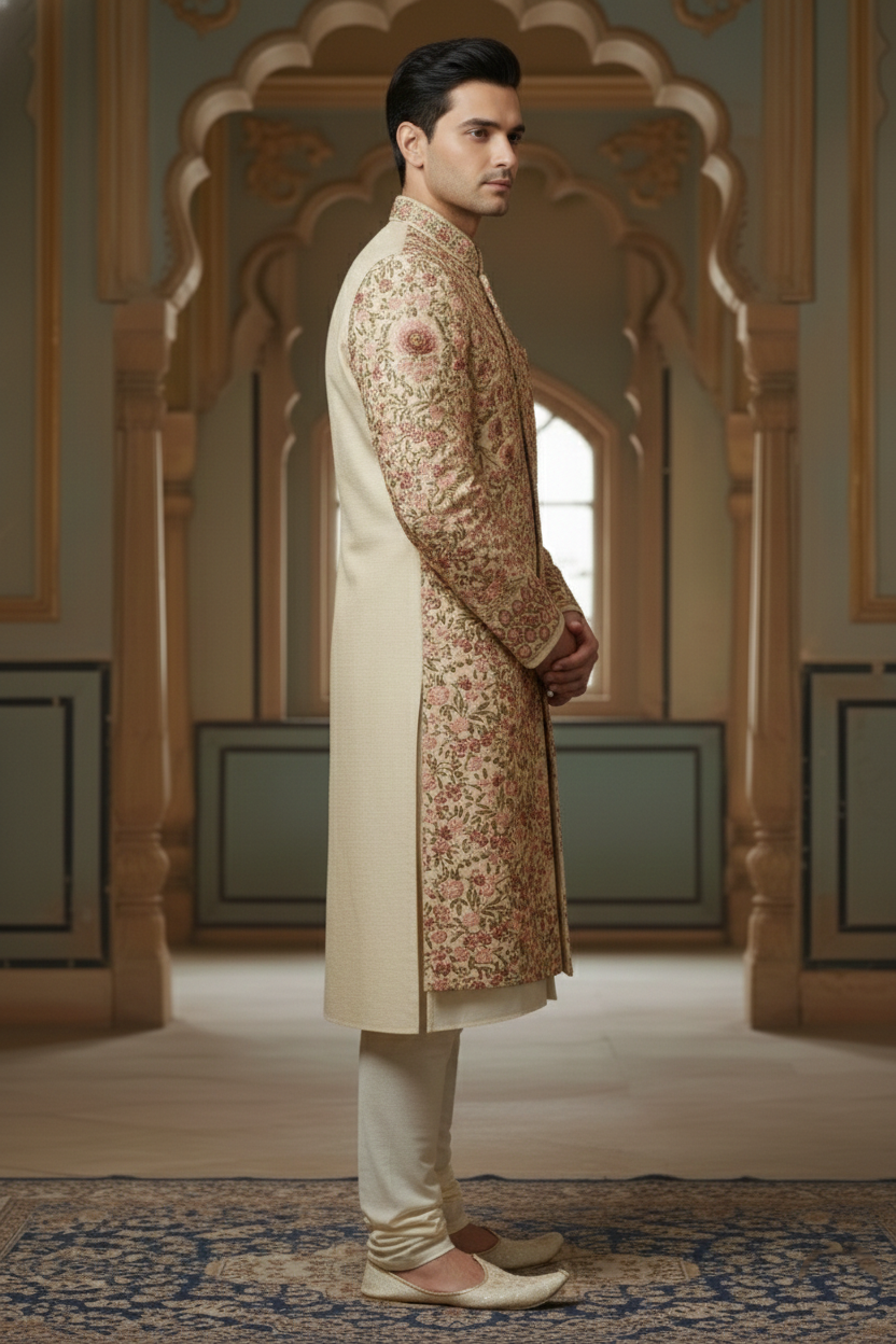 Elite Heritage Embroidered Designer Sherwani Collection