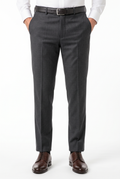 Men's Premium Dark Grey Tailored Fit Formal Trousers