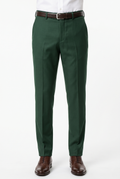 Men's Premium Dark Green Tailored Fit Formal Trousers